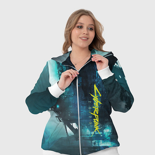 Женский костюм Cyberpunk 2077: Techno / 3D-Белый – фото 3