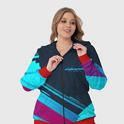 Женский 3D-костюм Cyberpunk 2077, цвет: 3D-красный — фото 2