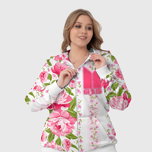 Женский костюм BTS: Light Roses / 3D-Белый – фото 3