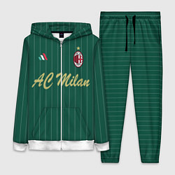 Женский 3D-костюм AC Milan: Green Form, цвет: 3D-белый