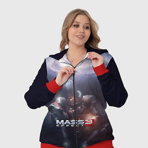 Женский костюм Mass Effect 3 / 3D-Красный – фото 3