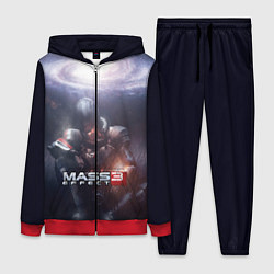 Женский 3D-костюм Mass Effect 3, цвет: 3D-красный