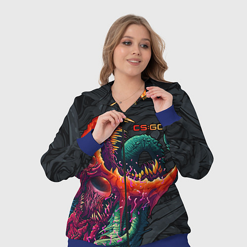 Женский костюм CS:GO Hyper Beast Original / 3D-Синий – фото 3