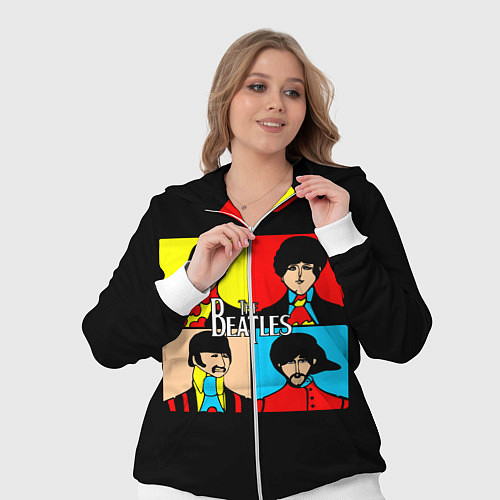 Женский костюм The Beatles: Pop Art / 3D-Белый – фото 3