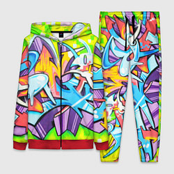 Женский 3D-костюм Неоновая кислота, цвет: 3D-красный