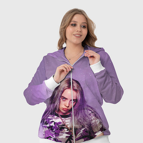 Женский костюм Billie Eilish: Violet Fashion / 3D-Белый – фото 3