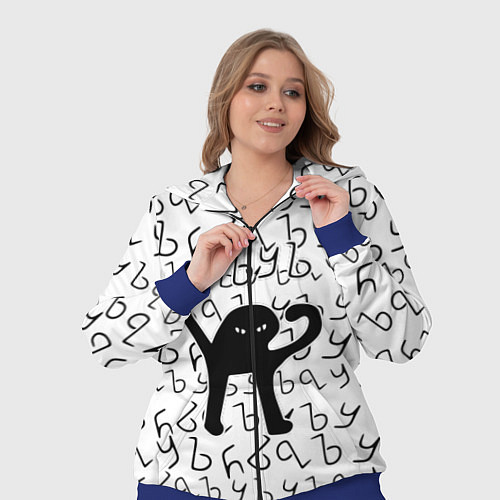 Женский костюм ЪУЪ СЪУКА / 3D-Синий – фото 3