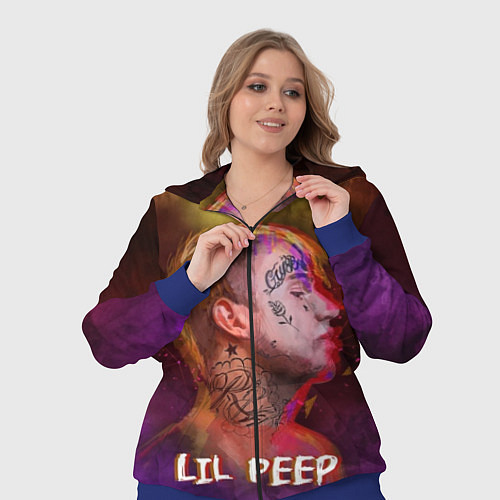 Женский костюм Lil Peep ART / 3D-Синий – фото 3