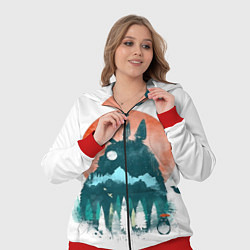 Женский 3D-костюм Лесной Тоторо, цвет: 3D-красный — фото 2