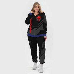 Женский 3D-костюм Cyberpunk 2077: Grey Samurai, цвет: 3D-синий — фото 2