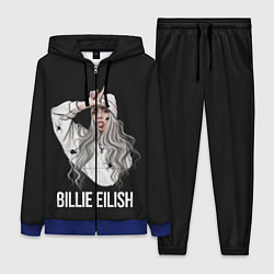 Женский 3D-костюм BILLIE EILISH, цвет: 3D-синий