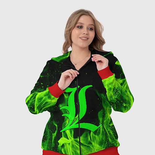 Женский костюм L letter flame / 3D-Красный – фото 3