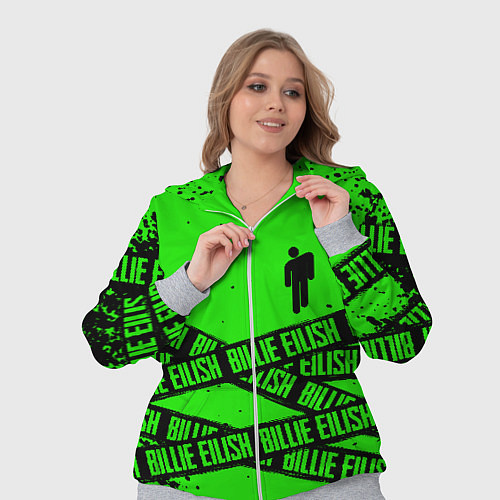 Женский костюм BILLIE EILISH: Green & Black Tape / 3D-Меланж – фото 3