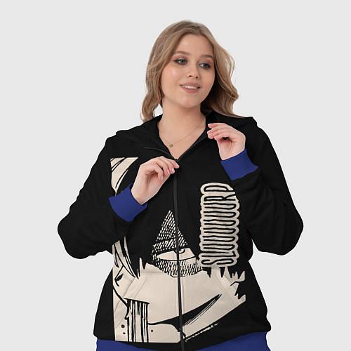 Женский костюм Моя геройская академия / 3D-Синий – фото 3