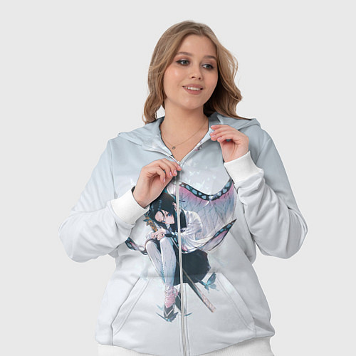 Женский костюм Shinobu Kochou / 3D-Белый – фото 3