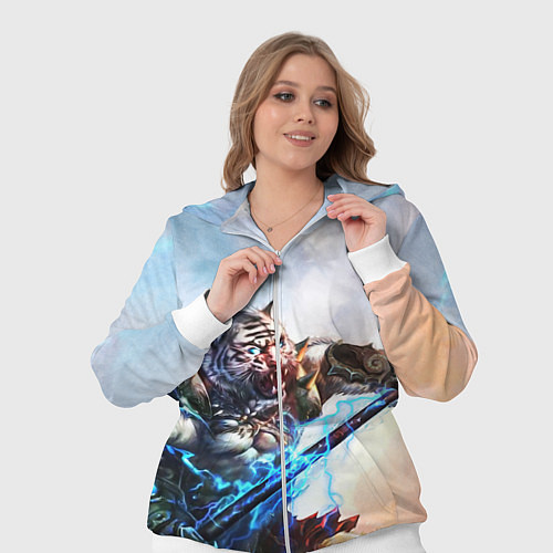 Женский костюм Warrior Zoomorph / 3D-Белый – фото 3