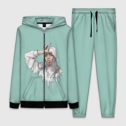 Женский 3D-костюм Billie Eilish Mint Art, цвет: 3D-черный