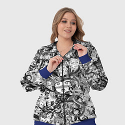 Женский 3D-костюм Ахегао с щупальцами, цвет: 3D-синий — фото 2