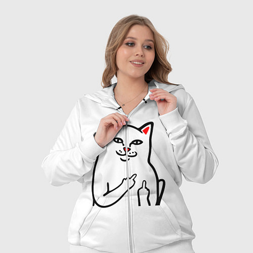 Женский костюм Meme Cat / 3D-Белый – фото 3