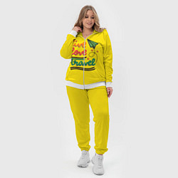 Женский 3D-костюм Жизнь, любовь, путешествия, цвет: 3D-белый — фото 2