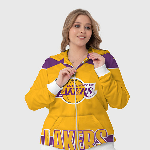 Женский костюм Los Angeles Lakers / 3D-Белый – фото 3