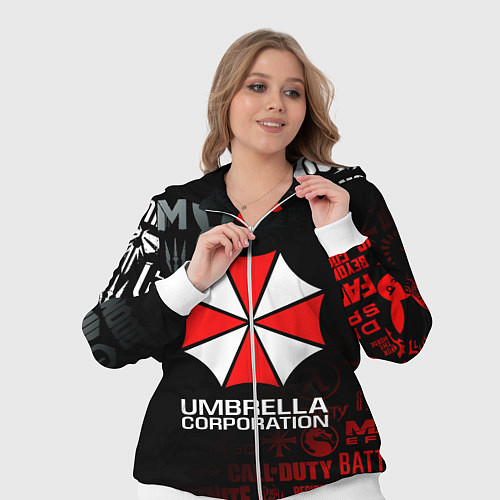 Женский костюм RESIDENT EVIL UMBRELLA CORP / 3D-Белый – фото 3