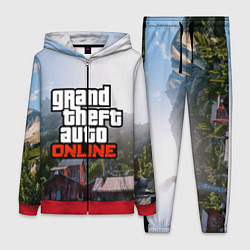 Женский 3D-костюм GTA Online, цвет: 3D-красный