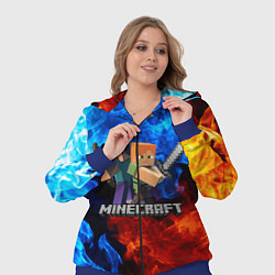 Женский 3D-костюм MINECRAFT, цвет: 3D-синий — фото 2