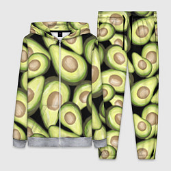 Женский 3D-костюм Avocado background, цвет: 3D-меланж