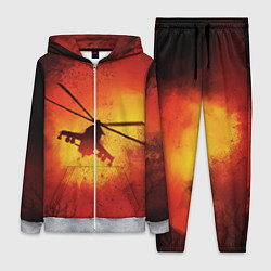 Женский 3D-костюм Military helicopter, цвет: 3D-меланж