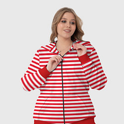 Женский 3D-костюм Тельняшка Внутренних Войск, цвет: 3D-красный — фото 2