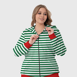 Женский 3D-костюм Тельняшка пограничных войск, цвет: 3D-красный — фото 2