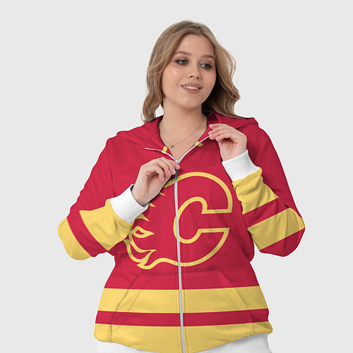 Женский костюм Калгари Флэймз / 3D-Белый – фото 3