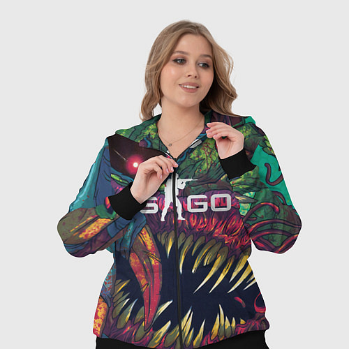 Женский костюм CS GO Hyper Beast / 3D-Черный – фото 3