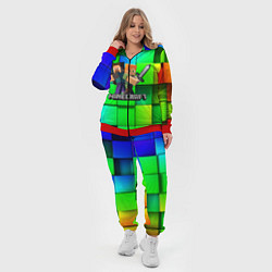 Женский 3D-костюм MINECRAFT, цвет: 3D-красный — фото 2