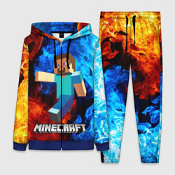 Женский 3D-костюм MINECRAFT, цвет: 3D-синий
