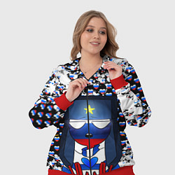 Женский 3D-костюм CountryHumans, цвет: 3D-красный — фото 2