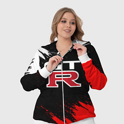 Женский 3D-костюм NISSAN GTR, цвет: 3D-белый — фото 2