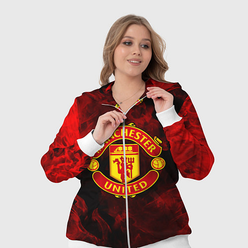 Женский костюм МАНЧЕСТЕР ЮНАЙТЕД / 3D-Белый – фото 3