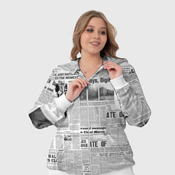 Женский 3D-костюм Газета Newspaper, цвет: 3D-белый — фото 2