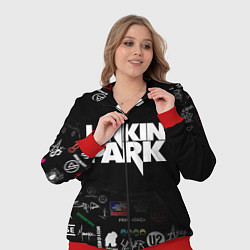Женский 3D-костюм LINKIN PARK, цвет: 3D-красный — фото 2