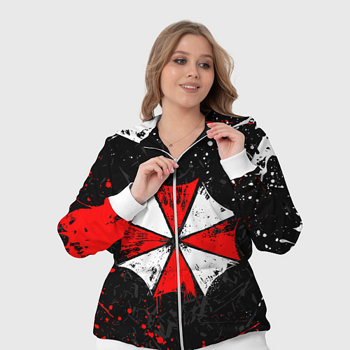 Женский костюм RESIDENT EVIL UMBRELLA / 3D-Белый – фото 3