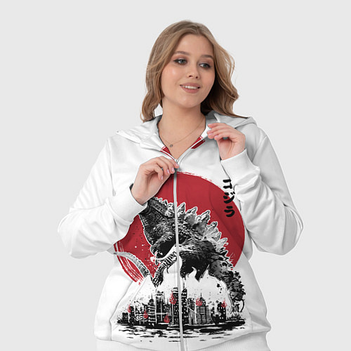 Женский костюм GODZILLA / 3D-Белый – фото 3