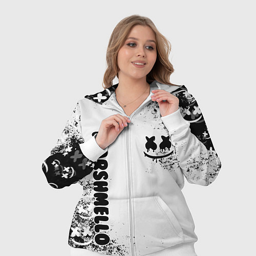 Женский костюм Marshmello / 3D-Белый – фото 3