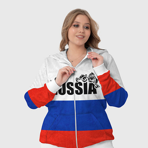 Женский костюм Russia / 3D-Белый – фото 3