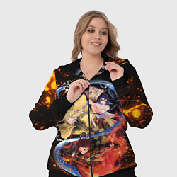 Женский 3D-костюм KIMETSU NO YAIBA, цвет: 3D-черный — фото 2