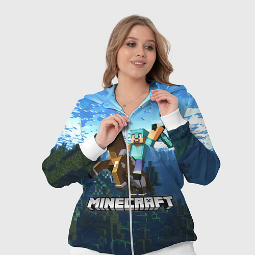 Женский костюм Minecraft Майнкрафт / 3D-Белый – фото 3