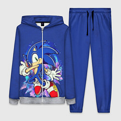 Женский 3D-костюм Sonic, цвет: 3D-меланж