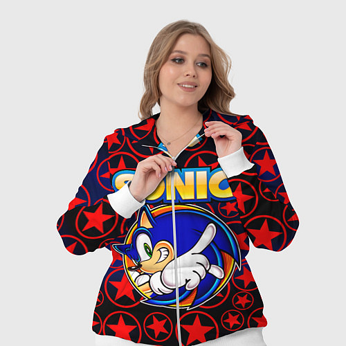 Женский костюм Sonic / 3D-Белый – фото 3
