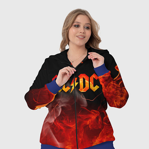 Женский костюм ACDC / 3D-Синий – фото 3